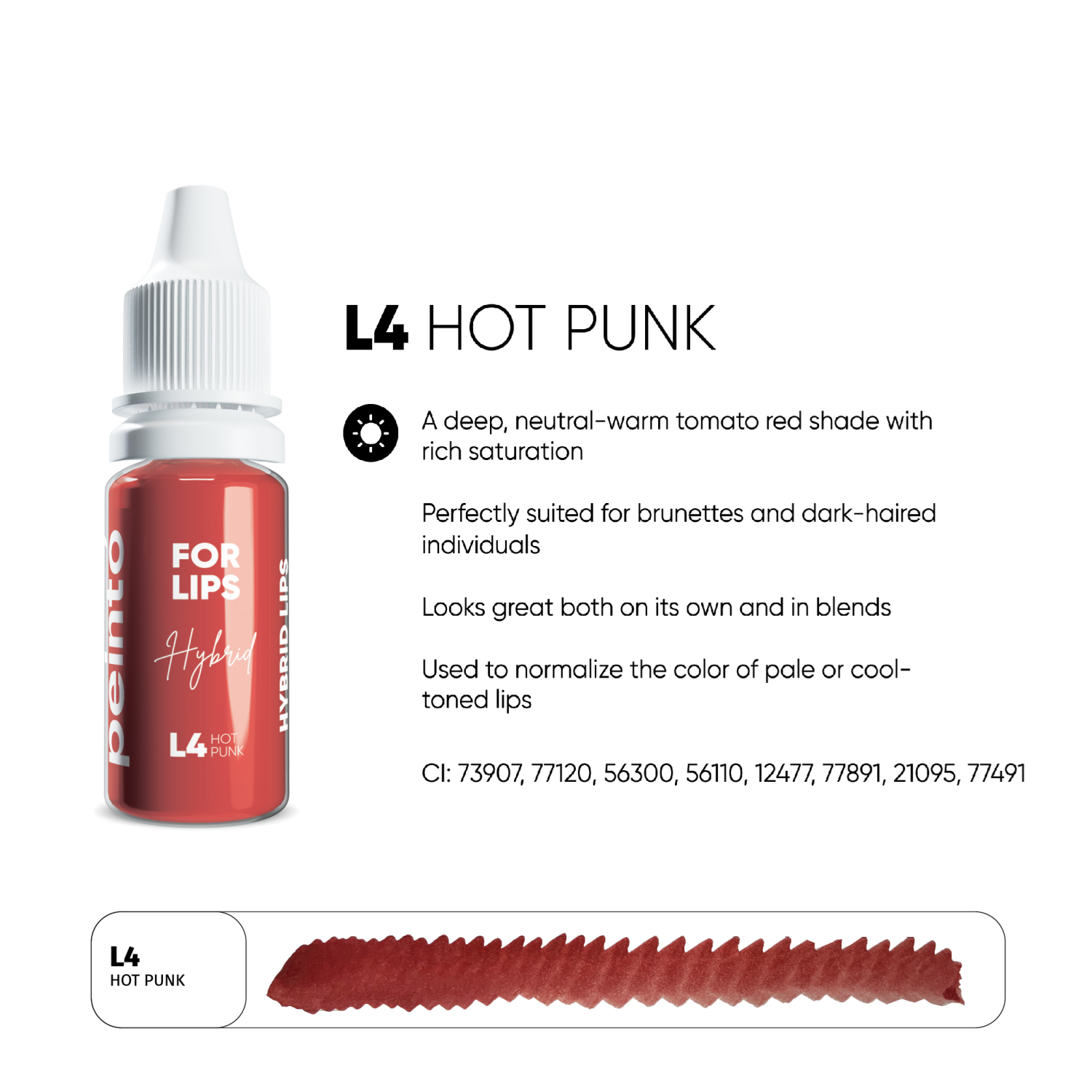PEINTO ტუჩის პიგმენტი Hot Punk 10 მლ.